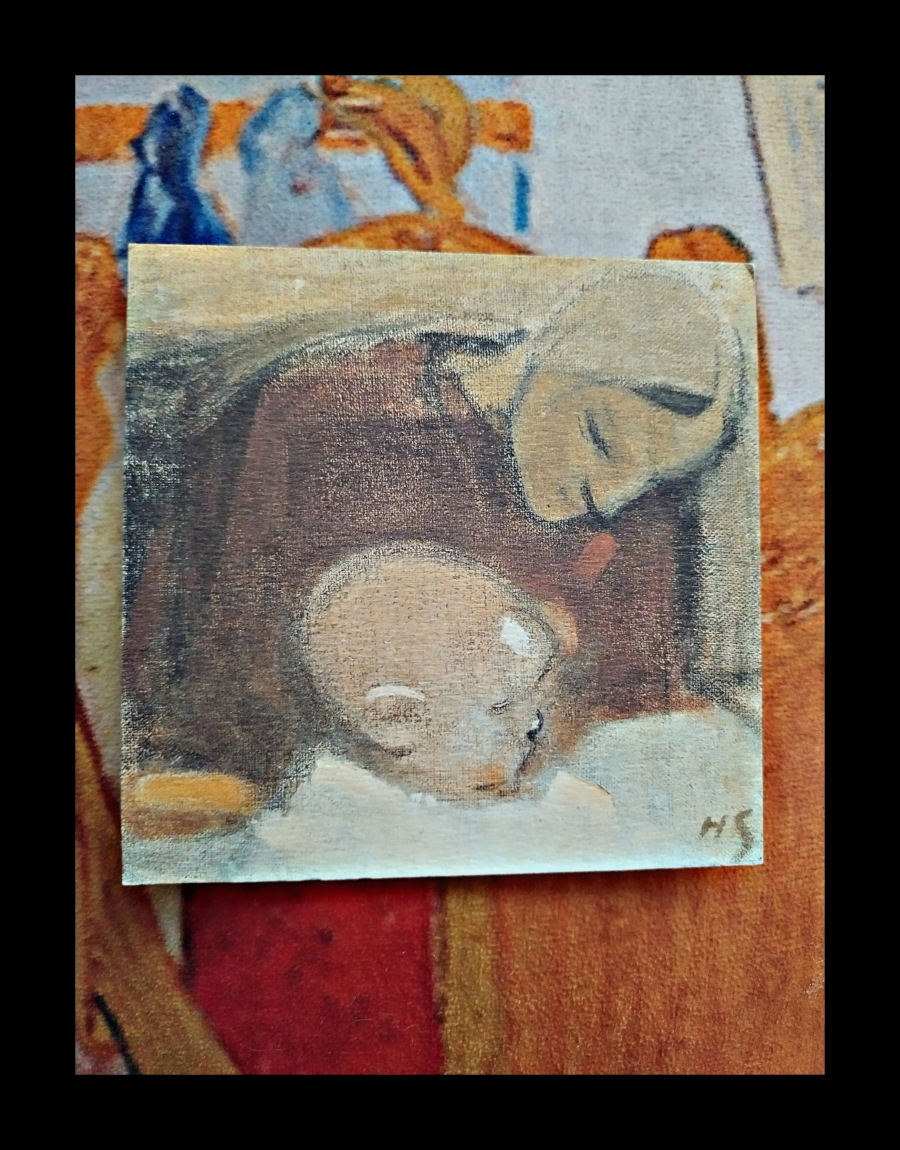 Helene Schjerfbeck, Äiti ja lapsi, löytyy Ateneumin taidemuseosta.